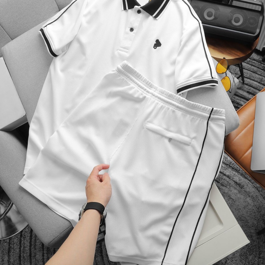 Bộ quần áo thể thao nam, Bộ quần áo thun nam mùa hè, Bộ Quần Áo Thể Thao Nam Mùa Hè chất liệu Thun c