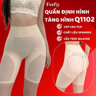 Quần Gen Bụng Định Hình Cạp Cao Tàng Hình Q1102 Siết Eo Chống Cuộn Nâng Mông Mặc Váy Không Lộ