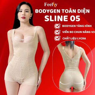 Bodygen Feelsy Sline5 Định Hình Hỗ Trợ Gen Mỡ Bụng Eo Và Lưng Nách Viền Bo Chun Nâng Mông