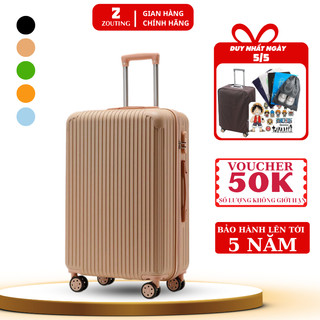 Vali kéo du lịch ZOUTING, Vali Thời Trang Size20/24inch Z06, Vali nhựa ABS Cao Cấp, BẢO HÀNH 5 NĂM