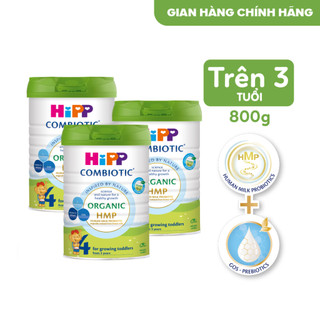 Combo 3 lon Sữa bột công thức HiPP 4 Organic Combiotic 800g