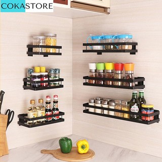 Kệ Treo Tường Nhà Tắm COKASTORE Đựng Gia Vị Nhà Bếp Bằng Thép Không Rỉ Dán Tường Chắc Chắn Hình Chữ Nhật 35cm