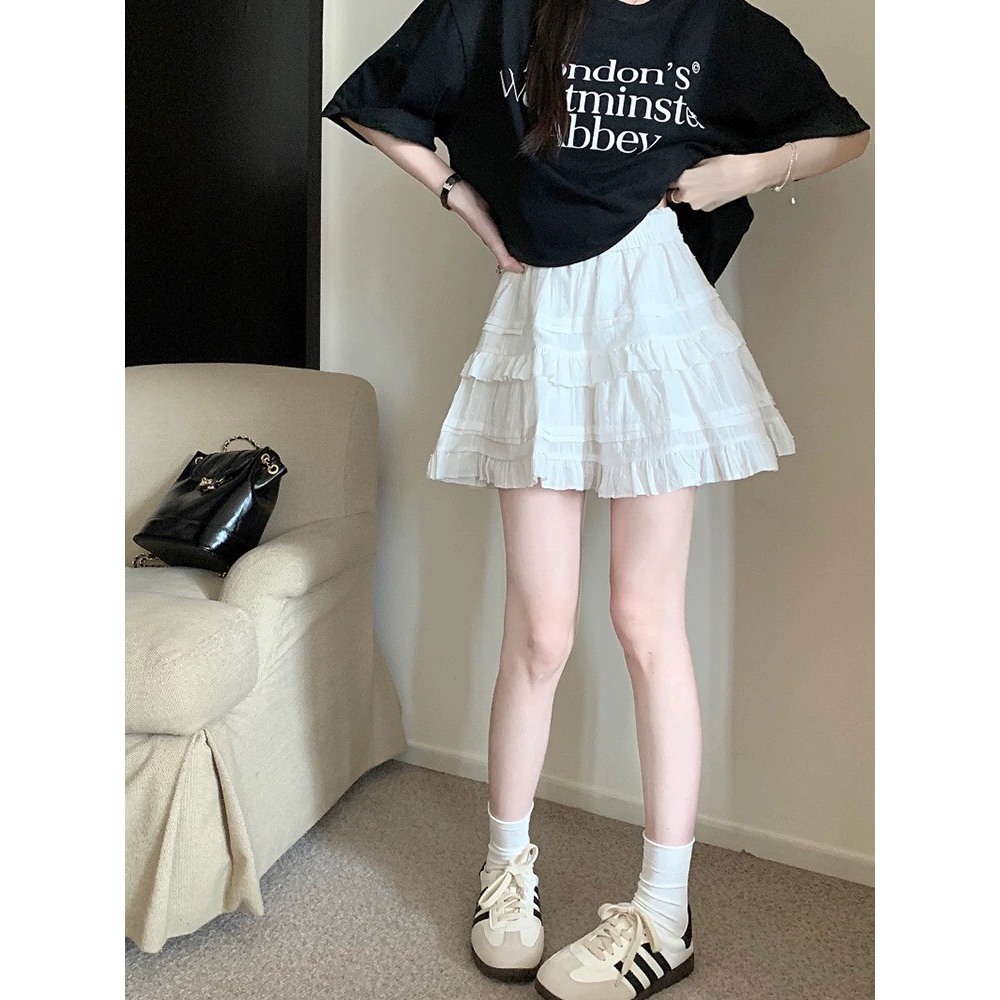Chân Váy Ngắn Xoè Tầng Chấm Bi Xếp Ly 2 Màu Mặc Đi Chơi, Đi Du Lịch, Labibi | BigBuy360 - bigbuy360.vn