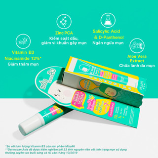 MizuMi Serum Giảm Thâm Mụn B3 Acne Concentrate Serum 13g Niacinamide + Zinc PCA