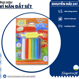 Sáp nặn/ Đất nặn 6 màu, an toàn cho bé