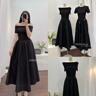 Váy maxi trễ vai LL