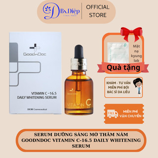 Serum dưỡng sáng mờ thâm nám Goodndoc Vitamin C-16.5 Daily Whitening Serum