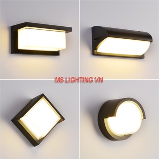 Đèn tường ngoài trời - đèn lối đi - đèn hành lang cổ điển mạ crom cao cấp - tặng kèm bóng LED