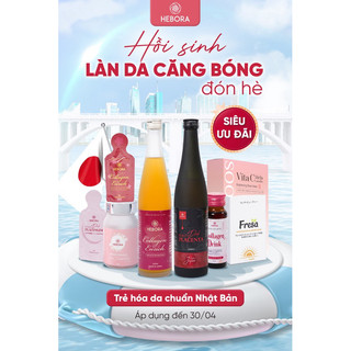 Collagen Hebora Enrich - Nước Uống Làm Đẹp Da, Trẻ Hoá, Giảm Nhăn Ngăn Ngừa Lão Hoá [ SP Chính Hãng]