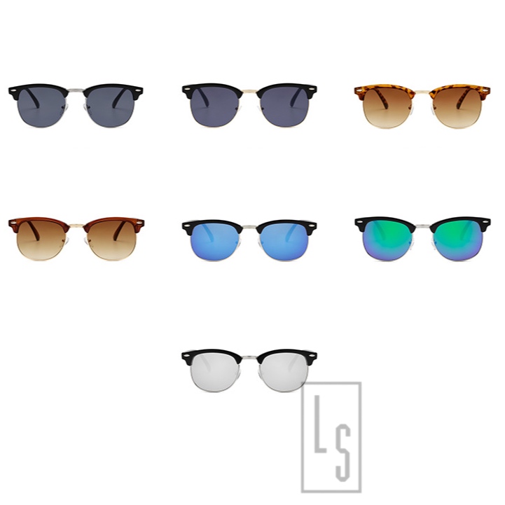 Kính Mát GM Form Nhỏ Unisex - Kính GM Gọng Kim Loại Plastic