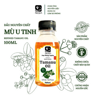 100ml Dầu Mù U Xanh - Dầu Mù U Vàng - Mù U Thô - Mù U Tinh 100ml - Unrefined Tamanu Oil - Raw Tamanu Oil 100ml SavonA