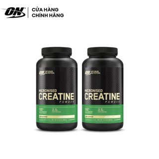 Bộ đôi Tăng sức mạnh cơ bắp Optimum Nutrition Micronized Creatine Powder Unflavored 300gx2