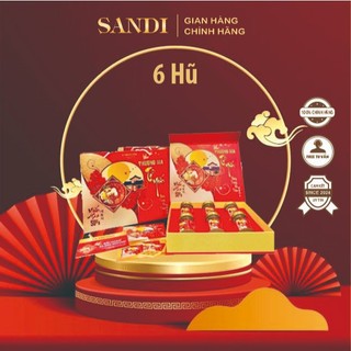 Yến Sào Khánh Hòa Vị Đông Trùng Hạ Thảo - 50% Yến - 1 Hộp 6 Hũ x 70ml