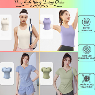 Áo Tập Gym, Yoga Nữ Cao Cấp, Áo Thể Thao Nữ Kiểu Croptop Co Giãn 4 Chiều Thoáng Mát (AT6-AT35)