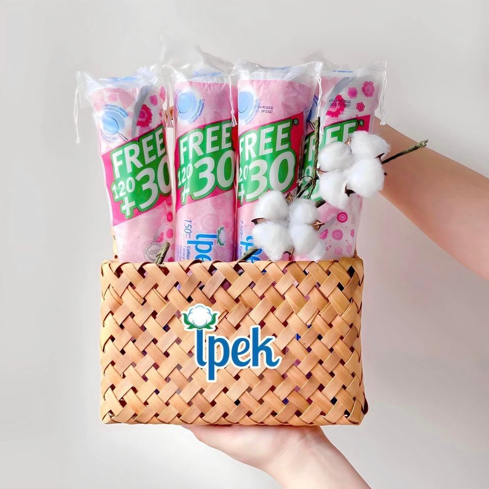 Bông Tẩy Trang 100% Cotton Ipek Thổ Nhĩ Kì 80 Miếng / 130 Miếng / 150 Miếng