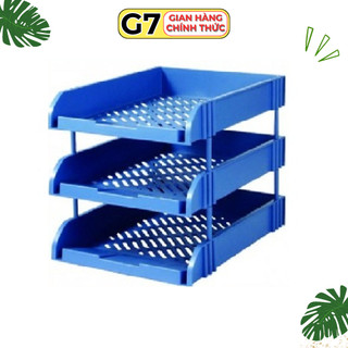 Khay đựng tài liệu, Giá đựng tài liệu 3 tầng nhựa HR