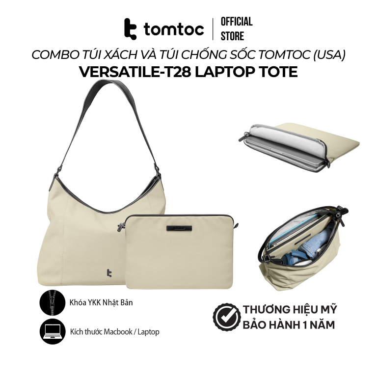 Túi xách và túi chống sốc TOMTOC (USA) Versatile-T28 Tote cho Macbook/ Laptop 14 inch/16 inch | BigBuy360 - bigbuy360.vn