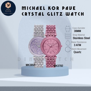 Đồng hồ nữ michael kors màu tím đính đá size 38mm