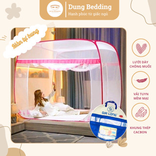 Màn chụp thông minh Gia Long màn ngủ tự bung đỉnh vuông xếp gọn mùng gấp chống muỗi người lớn siêu tiện dụng