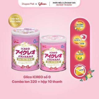 Combo sữa bột glico icreo balance milk lon 800g và lon 320g