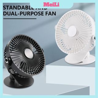 Quạt kẹp xoay 720 độ 🌸freeship🌸quạt kẹp xe đẩy,quạt mini tích điện kẹp bàn, để bàn cực mát, quạt tích điện mini.