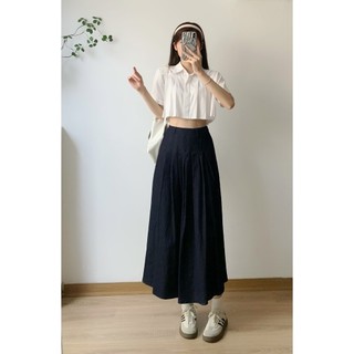 Chân váy jeans dáng dài cạp chun basic - Retrostyle - CV3304_P10K8