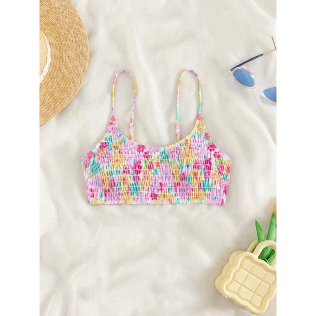 [CÓ SẴN] Top Bikini lẻ áo in hình Hoa Đa Sắc rực rỡ có mút lót Áo bơi Áo tắm đi biển 🌺 Freeship | BigBuy360 - bigbuy360.vn