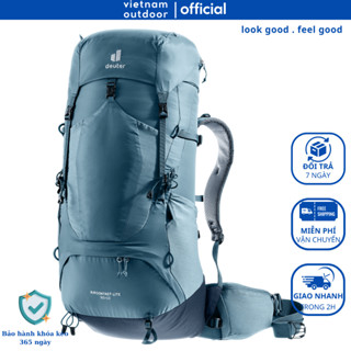 Balo Leo Núi Du Lịch DEUTER AIRCONTACT LITE 50+10 Đệm Lưng Thoáng Khí Có Trợ Lực Thời Trang Ngăn Chính Lớn