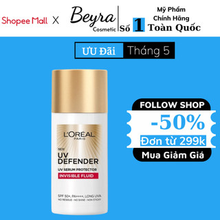 Kem chống nắng x20 thoáng da mỏng nhẹ L'Oreal Paris UV Defender Serum 50ml
