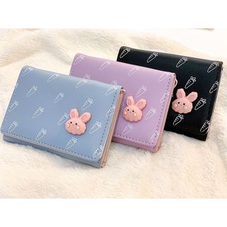 Ví nữ mini TOKYOLIFE nhiều màu thiết kế họa tiết nổi dáng ngắn ví gập nhiều ngăn chất liệu da PU cao cấp C9WAL001L