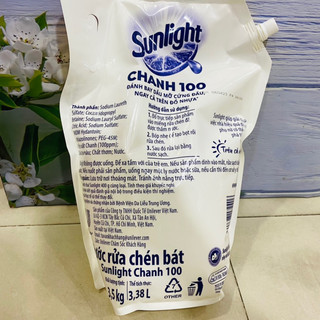NƯỚC RỬA CHÉN SUNLIGHT TÚI CHANH 3.5Kg (size khủng mới)