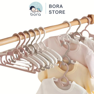 Móc treo quần áo trẻ em đa năng chống trơn trượt, có thể điều chỉnh