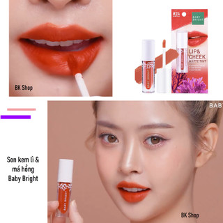 [Thái lan] Son Kem Lì - Má Hồng Baby Bright Lip and Cheek Matte Tint