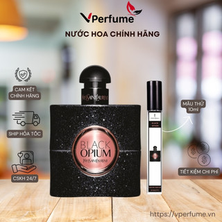 Nước hoa nữ black opium edp - mẫu thử 10ml