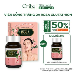 Viên uống trắng da Rosa chiết xuất nhau thai cừu Úc bổ sung Collagen giúp da mịn màng hộp 30 viên
