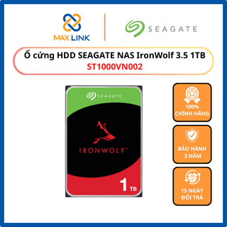 Ổ cứng hdd seagate nas ironwolf 3.5 1tb st1000vn002 hàng chính hãng