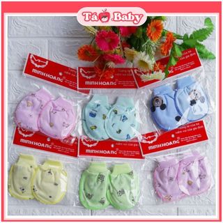Bao tay chân bo chun cotton cao cấp cho bé sơ sinh mềm mịn thoáng mát dùng bốn mùa quanh năm BTC04