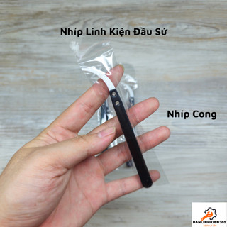 Nhíp Linh Kiện Đầu Sứ Nhíp Cong Chuyên Dụng Chịu Nhiệt Cao