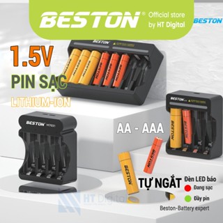 Pin Sạc 1.5V AA AAA Beston, sạc pin 7012 7031 sạc nhanh thông minh tự ngắt cao cấp, nguồn vào type-C.