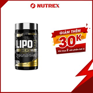 Viên Uống Hỗ Trợ Giảm Mỡ NUTREX LIPO 6 BLACK HER ULTRA CONCENTRATE 60 viên