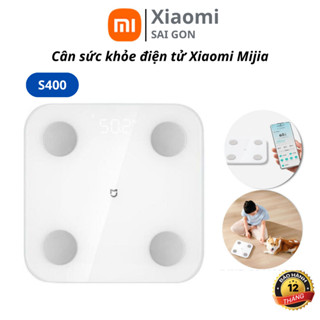 Cân sức khỏe điện tử thông minh Xiaomi Mijia S400 đo được 25 chỉ số cơ thể kết nối với smartphone qua app Zepp Life