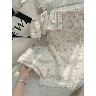 ĐẦM HOA TRỄ VAI + BĂNG ĐÔ CÀI TÓC 🫣