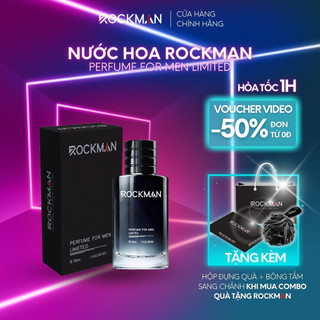 Nước hoa nam ROCKMAN hương thơm nam tính, quyến rũ, lưu hương lâu, quà tặng bạn trai cao cấp