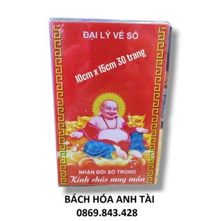 ALBUM Sổ dò vé số kiến thiết hình thần tài loại nhỏ 1 tháng