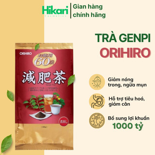 Trà túi lọc Genpi Orihiro hỗ trợ giảm cân,giảm mỡ thừa chính hãng Nhật Bản - túi 60 gói