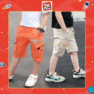 Quần Short Kaki Cạp Chun Trẻ Em Nhiều Màu Cho Bé Trai Cao 110-160cm, Nặng 15-50kg N00718