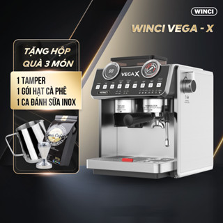 Máy pha cà phê tự động WINCI VEGA - X, Thiết kế sang trọng hiện đại, Bảo hành toàn quốc 2 năm
