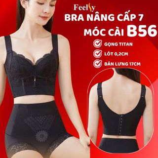 Áo Ngực Định Hình Feelsy B56 Nâng Đẩy Bản Nách 17cm Kèm 7 Móc Cài Chống Gù Và Chống Hằn