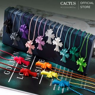 Dây chuyền Chrome Heart nhiều màu sắc, vòng cổ chrome heart dây bi mặt biểu trượng thánh giá