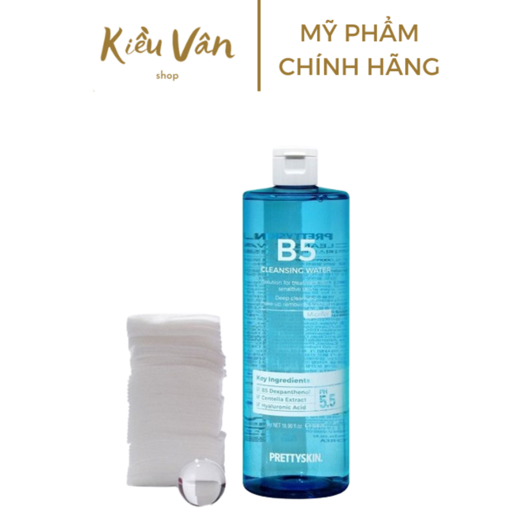 Nước Tẩy Trang B5 Prettyskin Cleansing Water 500ml Phục Hồi Cho Da Nhạy Cảm Pretty Skin B5